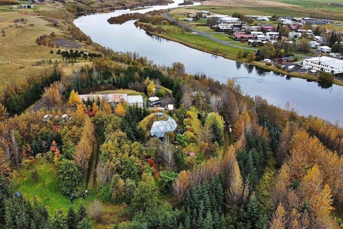 Apartament Audkula Dome Cabin Hella Zewnętrze zdjęcie